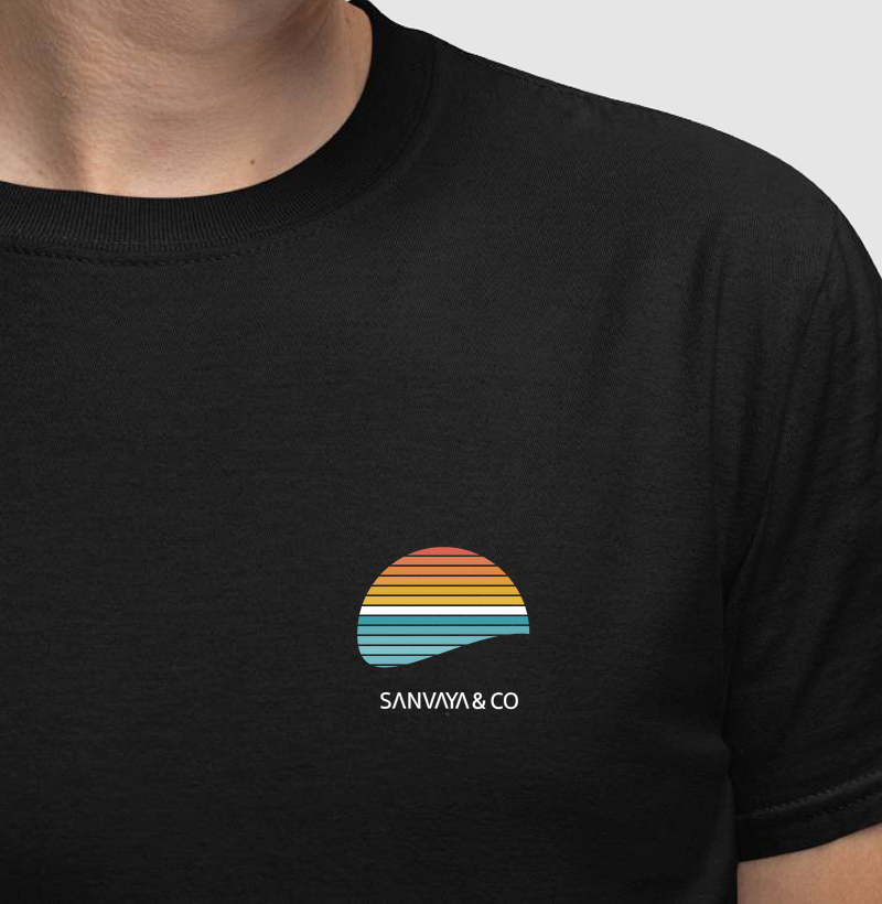Camiseta Básica Masculina Estampada Sunset!