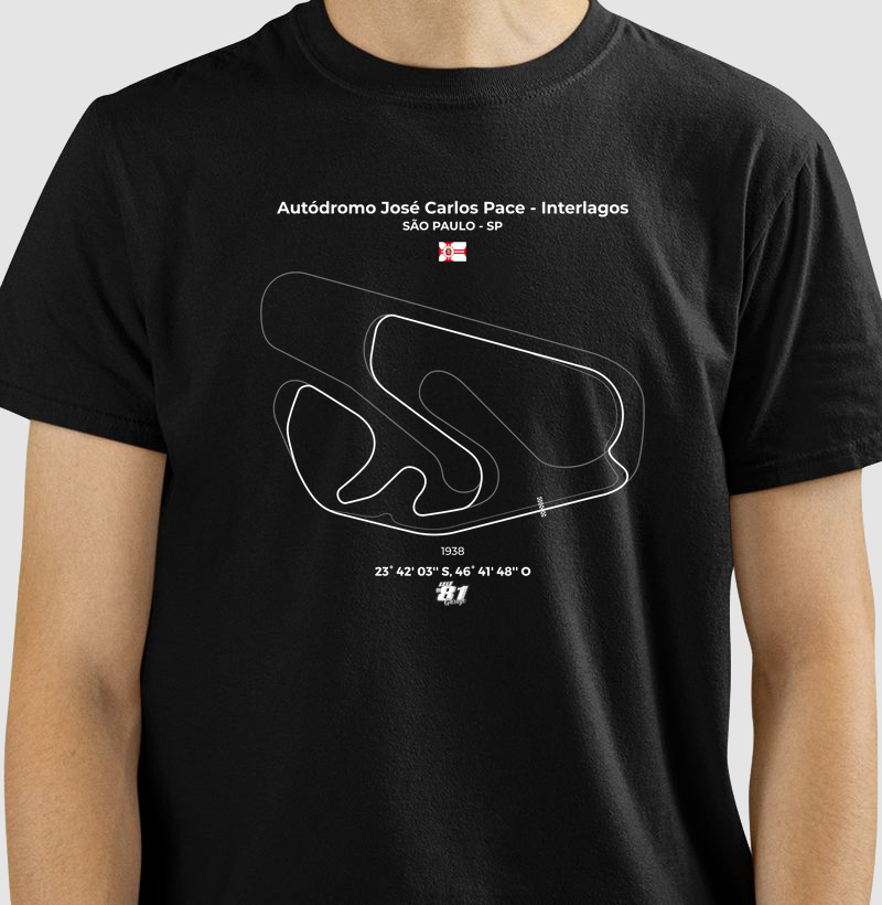 Camiseta Autódromo José Carlos Pace Interlagos São Paulo - SP