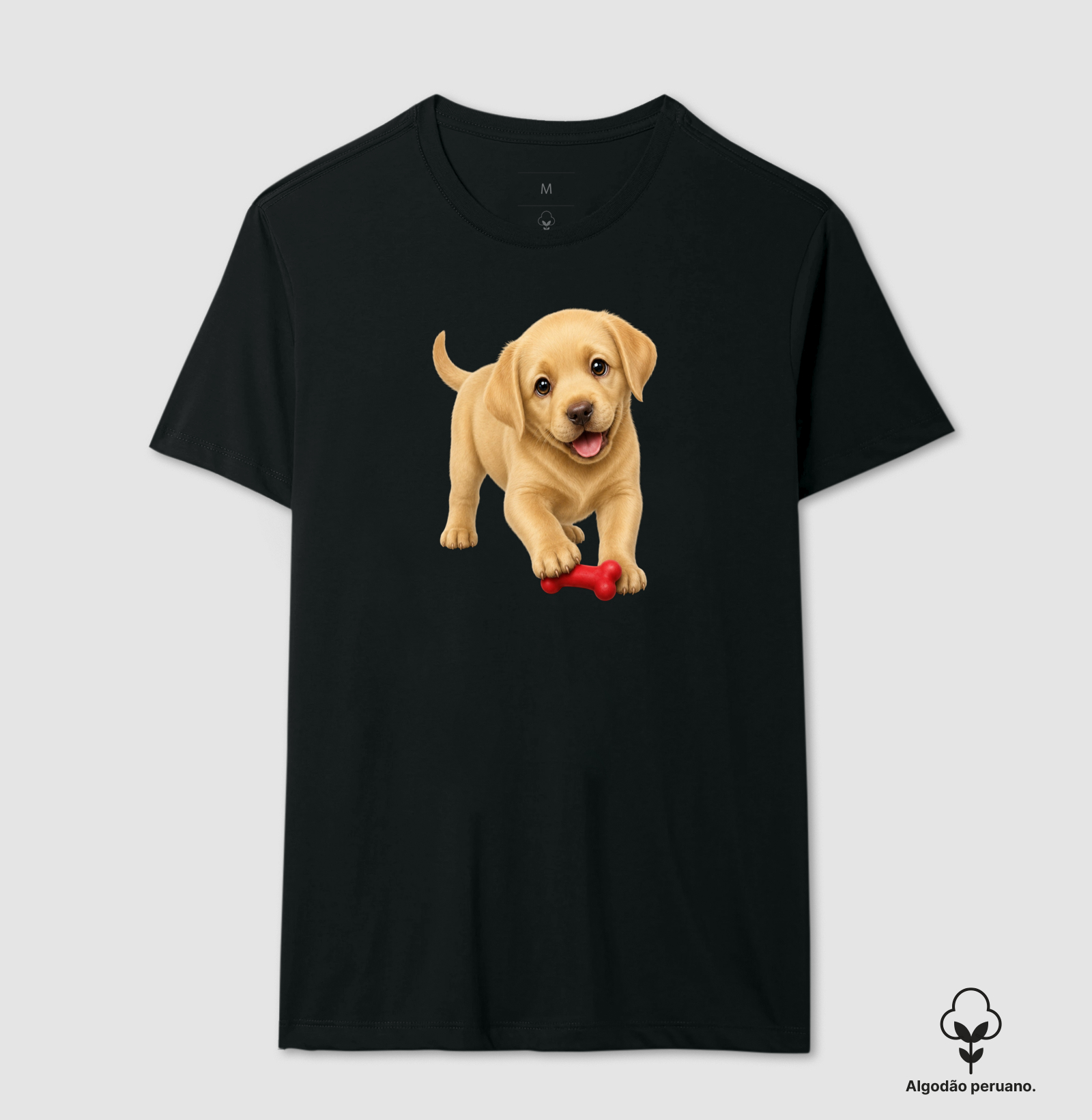 Labrador - Desenho Animado - Camiseta Algodão Peruano