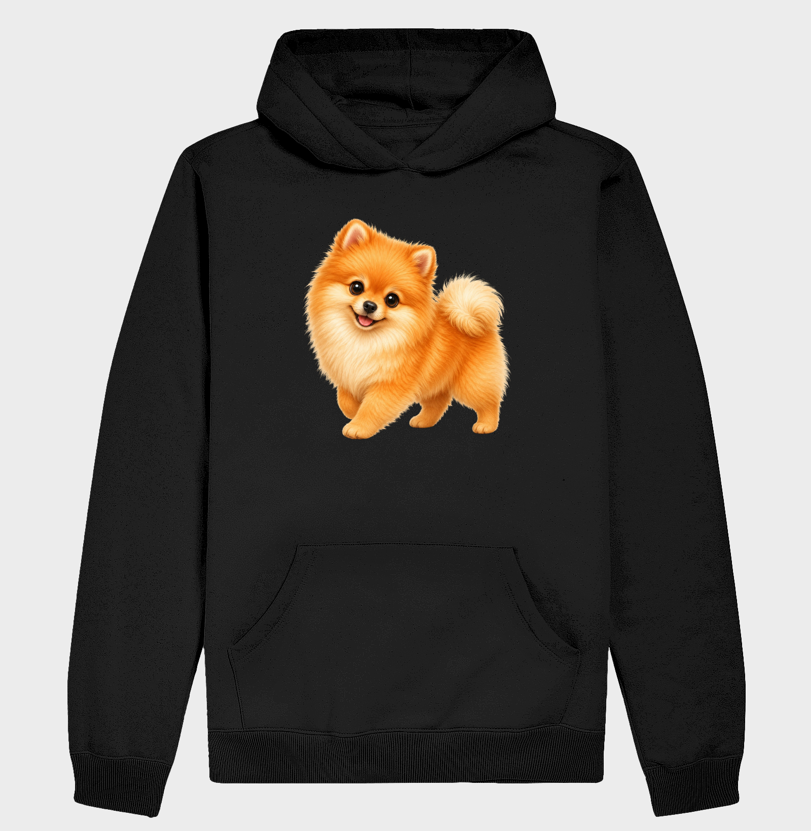 Pomerânia (Spitz Alemão) Laranja - Desenho Animado - Hoodie Moletom