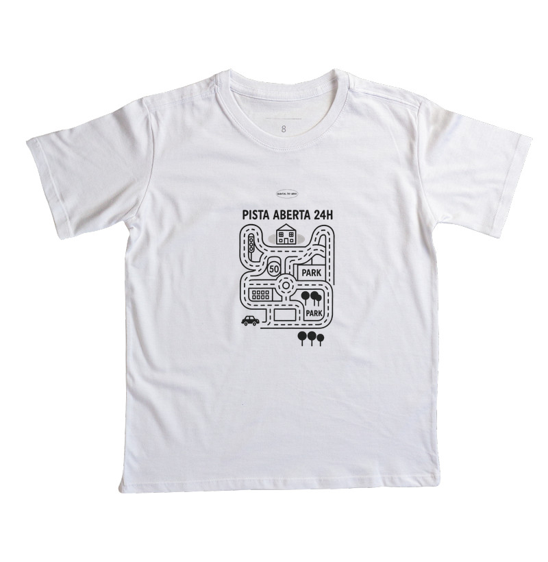 Camiseta Infantil pista aberta 24h