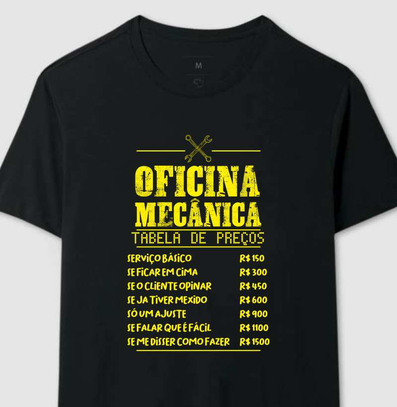 TABELA DE MECÂNICO