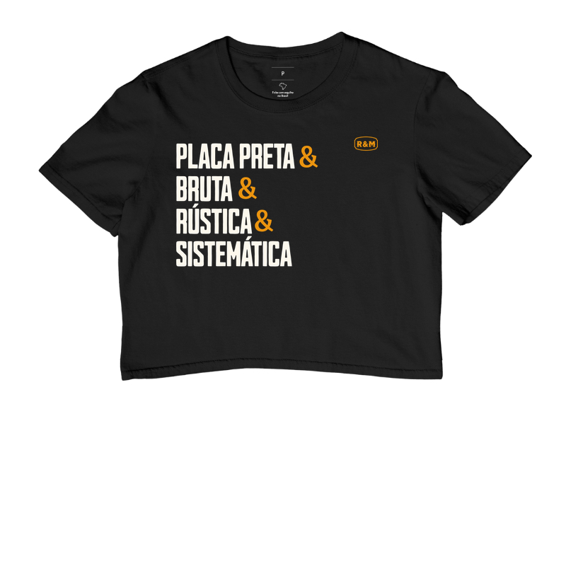 Placa Preta - Bruta - Rústica - Sistemática
