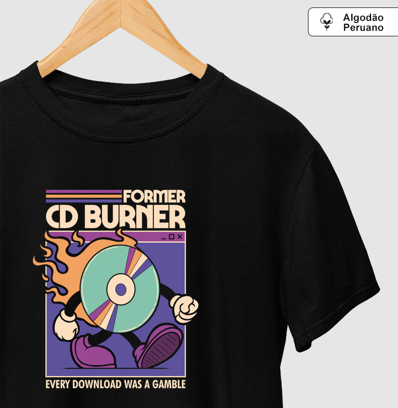 Camiseta Algodão Peruano Former CD Burner - Camiseta Algodão Peruano