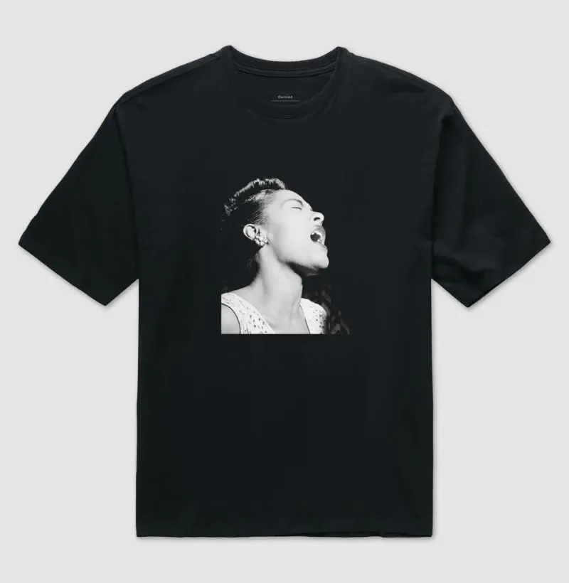Billie Holiday, Downbeat, N.Y. 1947 - Camiseta Oversized