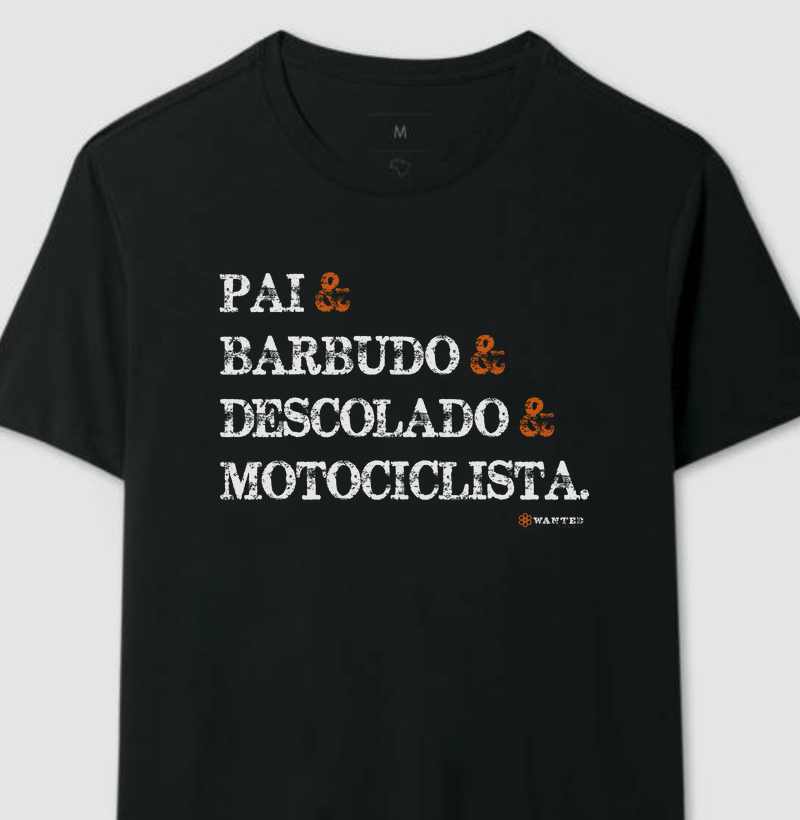 Pai, Barbudo, Descolado, Motociclista 