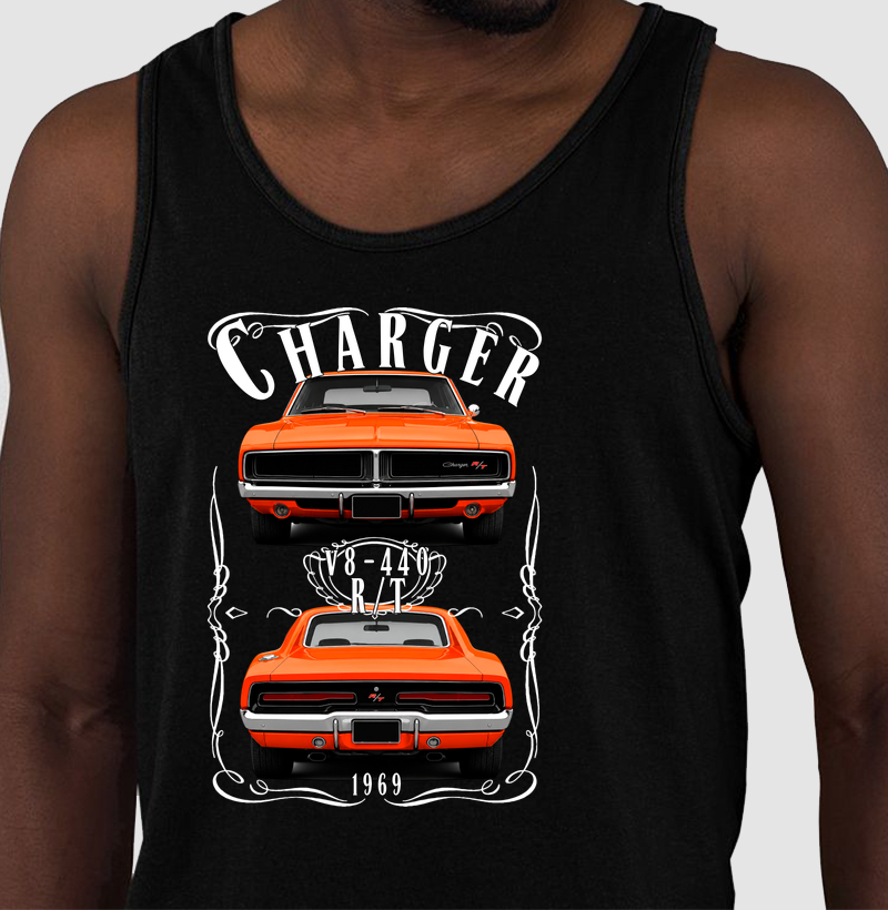 Camiseta regata Charger vintage
