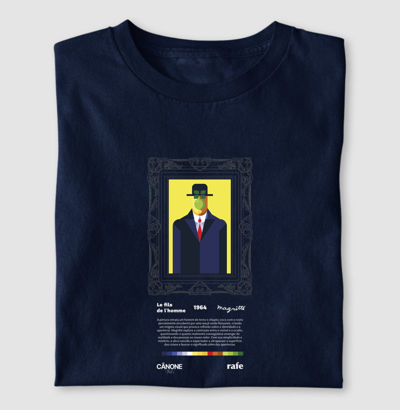 Camiseta Le fils de l'homme - René Magritte - Edição Museu