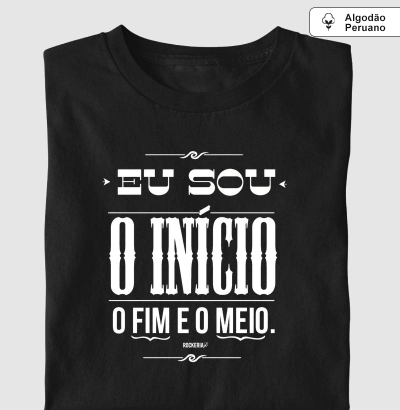 Camiseta Algodão Peruano Raul O Início, o Fim e o Meio