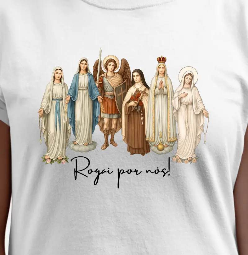 Marias com São Miguel e Santa Teresinha