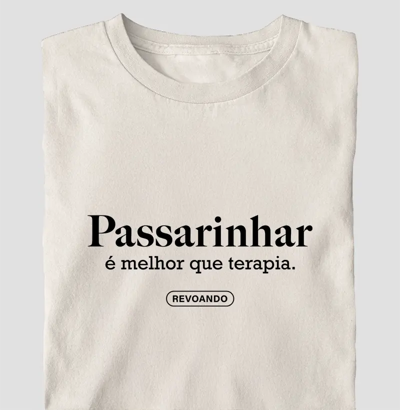 Aves em Texto - Melhor que terapia - Oversized