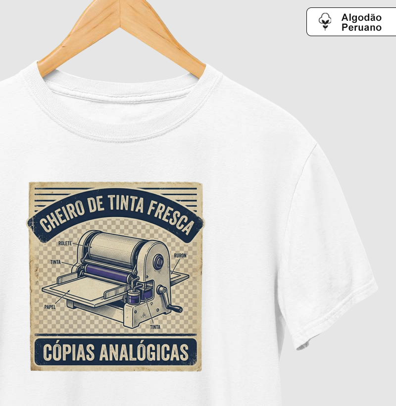 Cheiro de tinta fresca Algodão Peruano