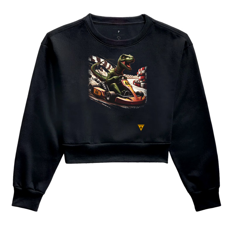 Camiseta premium mascote Velociraptor da VELOCIKART