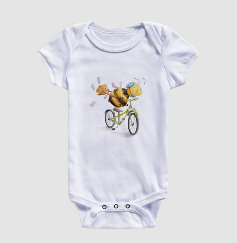 Body Infantil Abelha Carteiro 