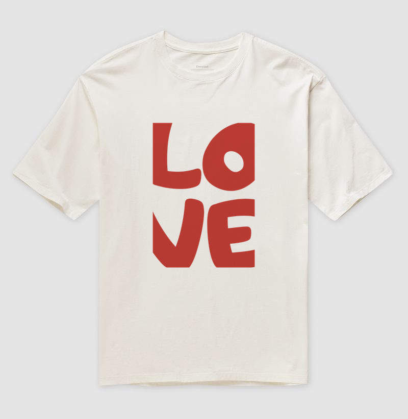 Camiseta Oversized Love