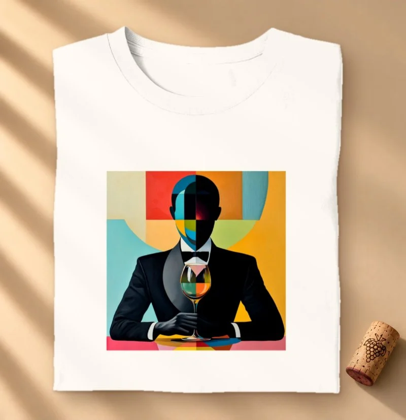 Camiseta Sommelier Moderno