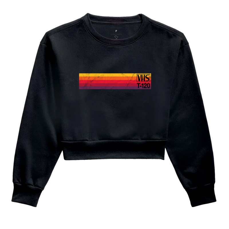 VHS - Cropped Moletom