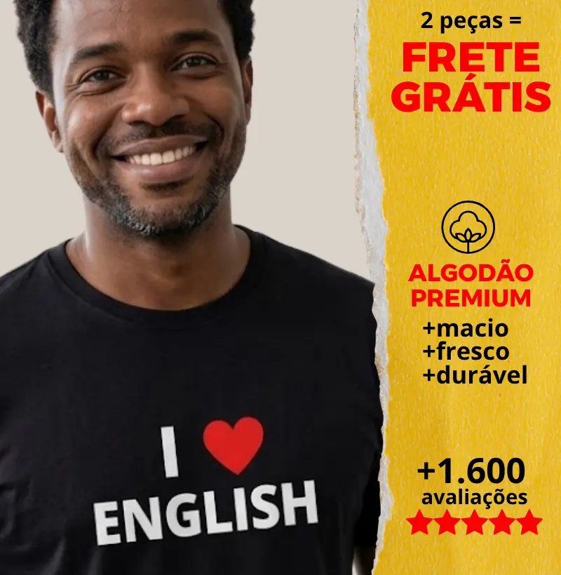 Camiseta I Love English