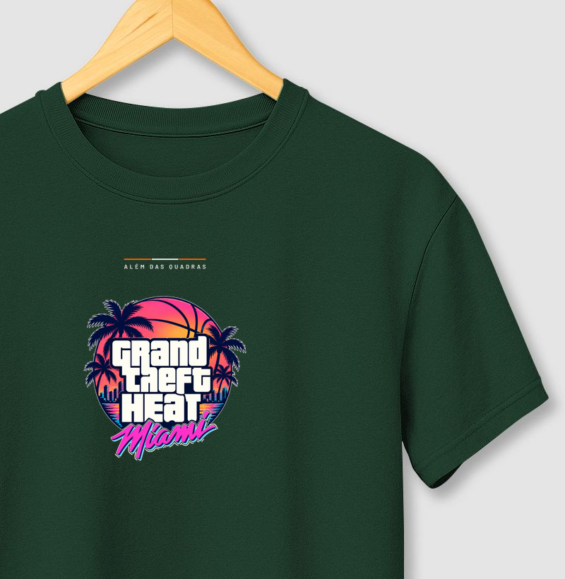 Camiseta Grand Theft Heat — Miami After Hours
