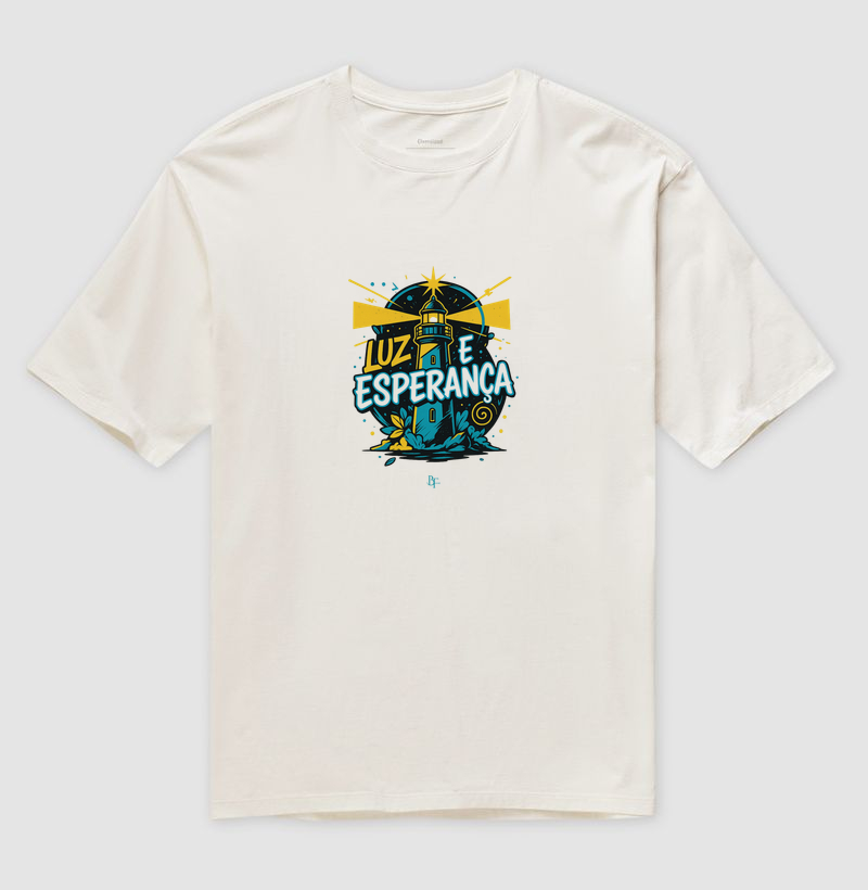 Luz e esperança - Camiseta Oversized