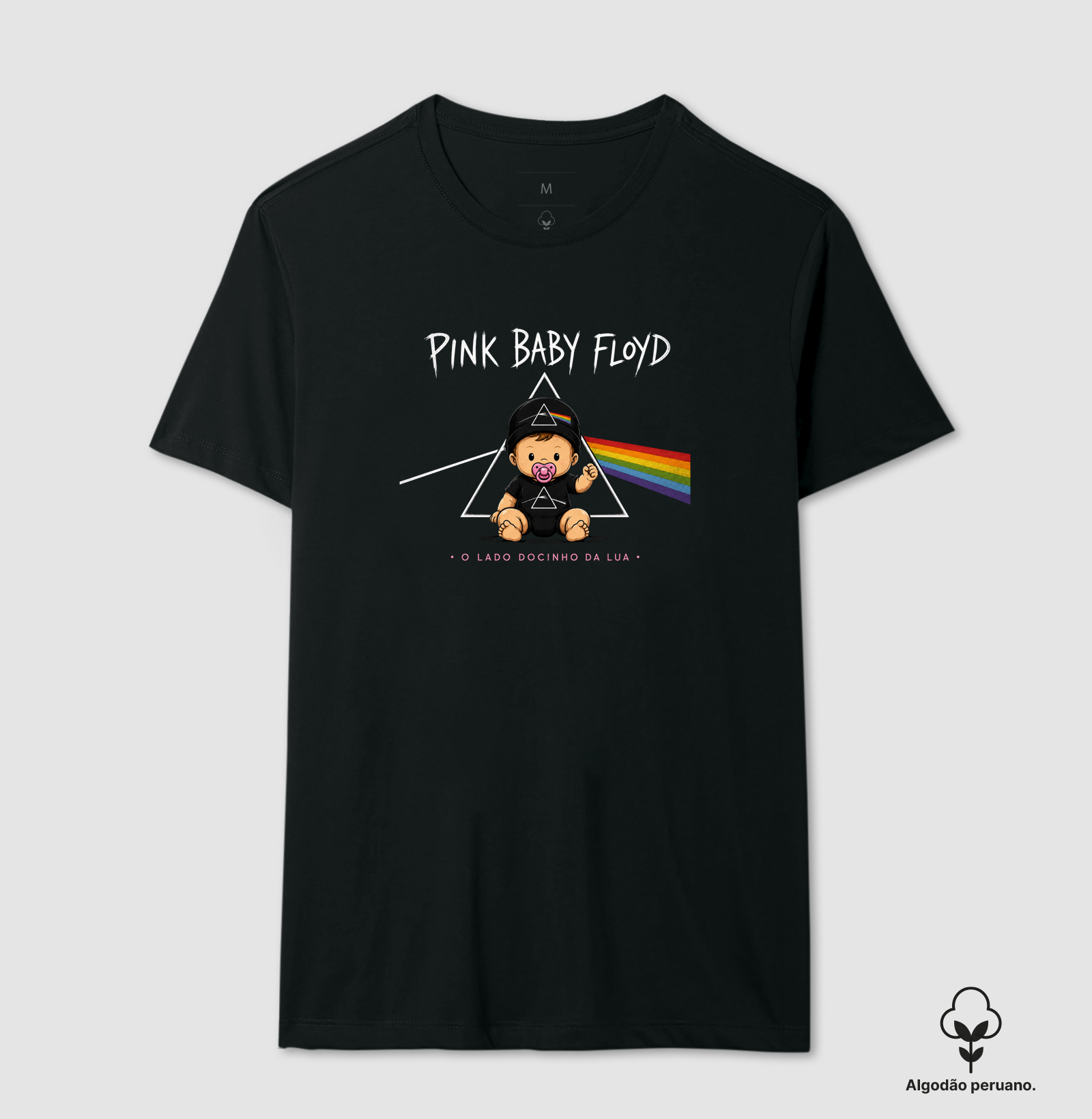 PINK BABY FLOYD - Camiseta Algodão Peruano