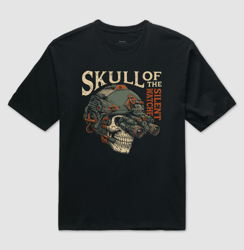 Camiseta Militar Skull Silent Magnata556