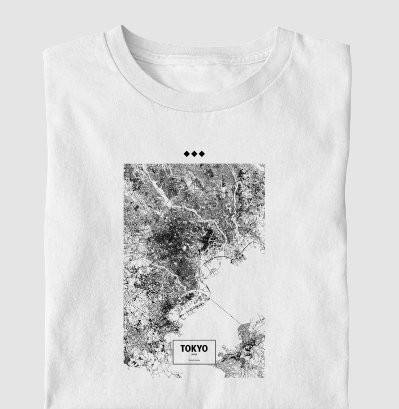 Camiseta Mapa Tokyo