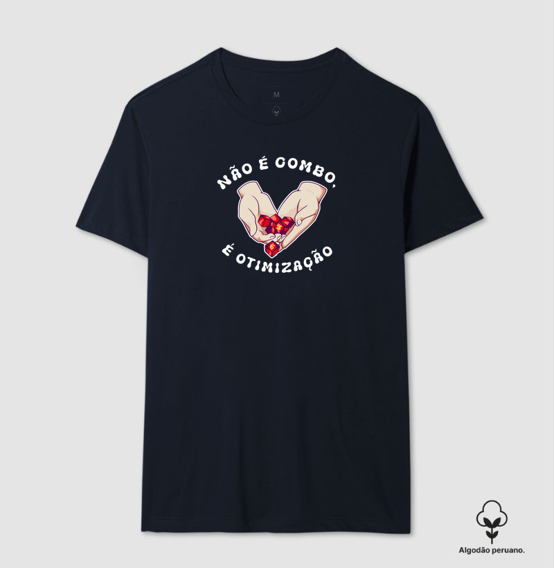 NÃO É COMBO, É OTIMIZAÇÃO - Camiseta Algodão Peruano