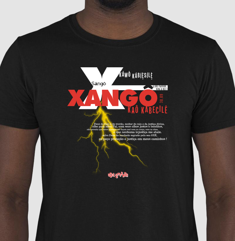 camiseta XANGÔ oração masculina