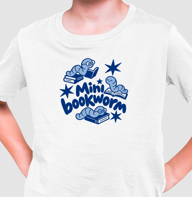 Mini book worm - Camiseta Infantil