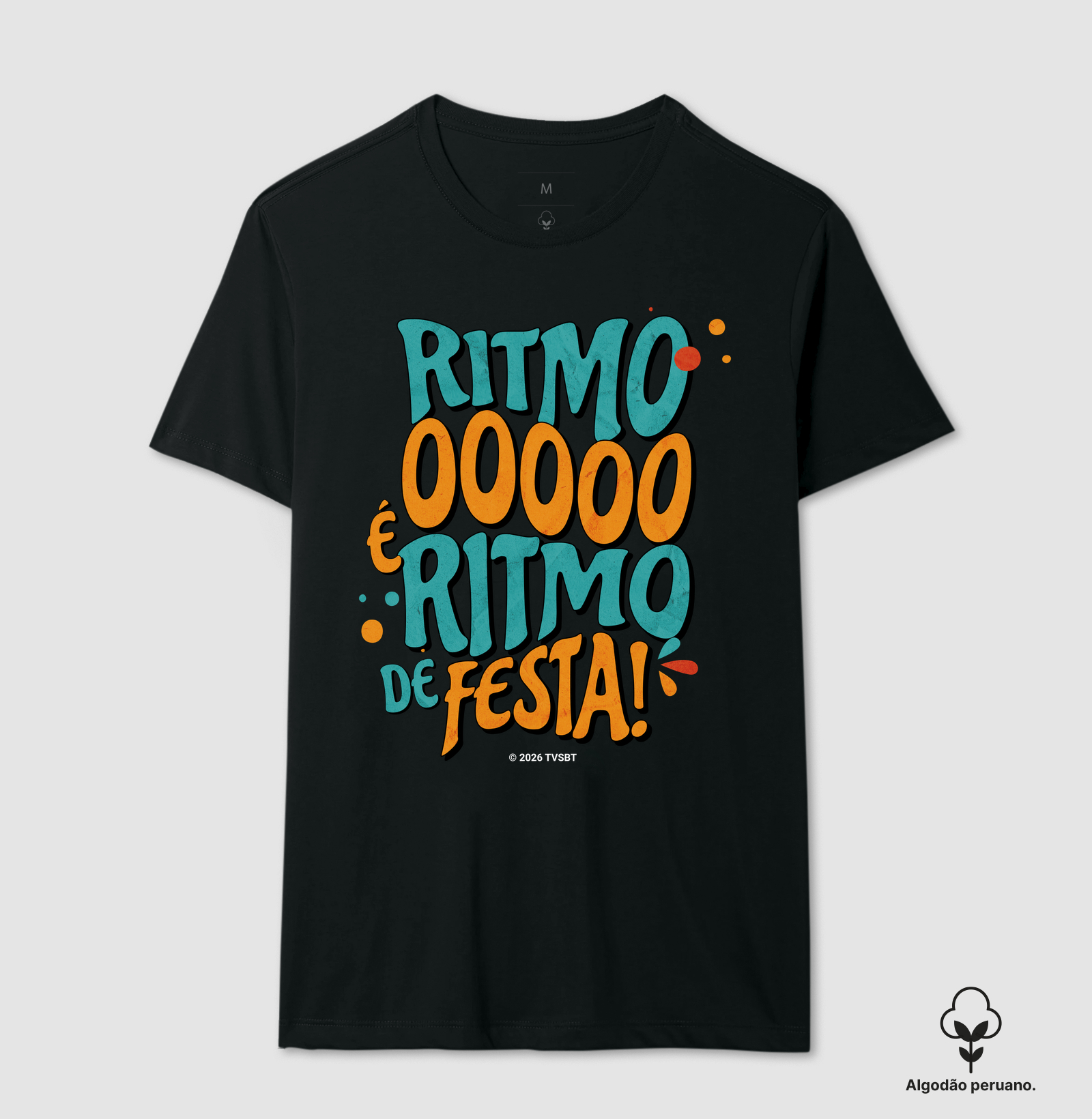 Ritmo de Festa - SBT - Camiseta Algodão Peruano
