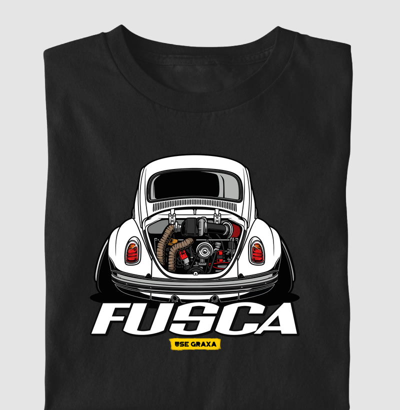 Fusca Turbo Branco Escrita