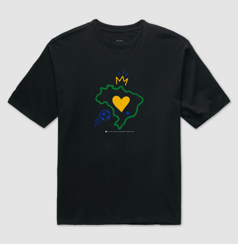 Copa 2026 Minimalista by Mayra - Verde - Camiseta Oversized