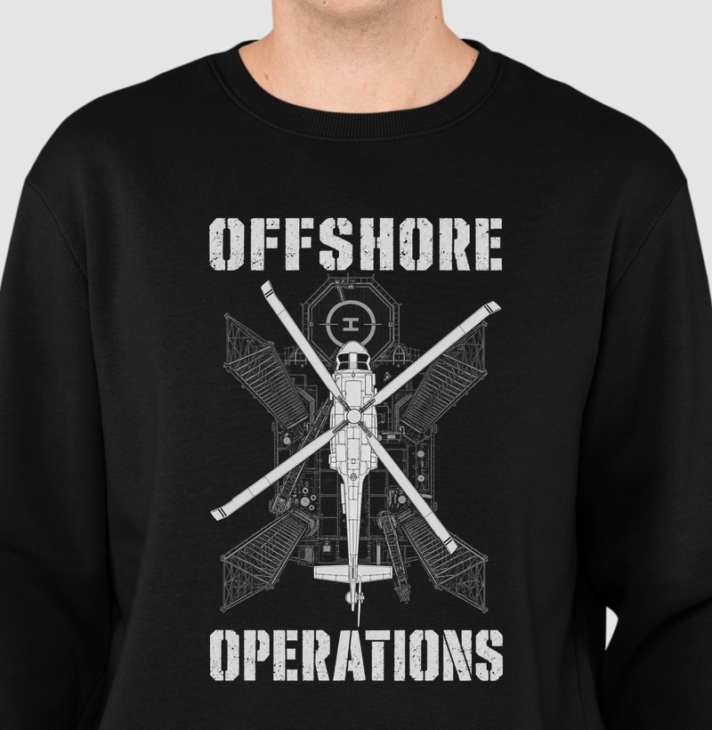 Offshore Operations Helideck 2 - Suéter Moletom