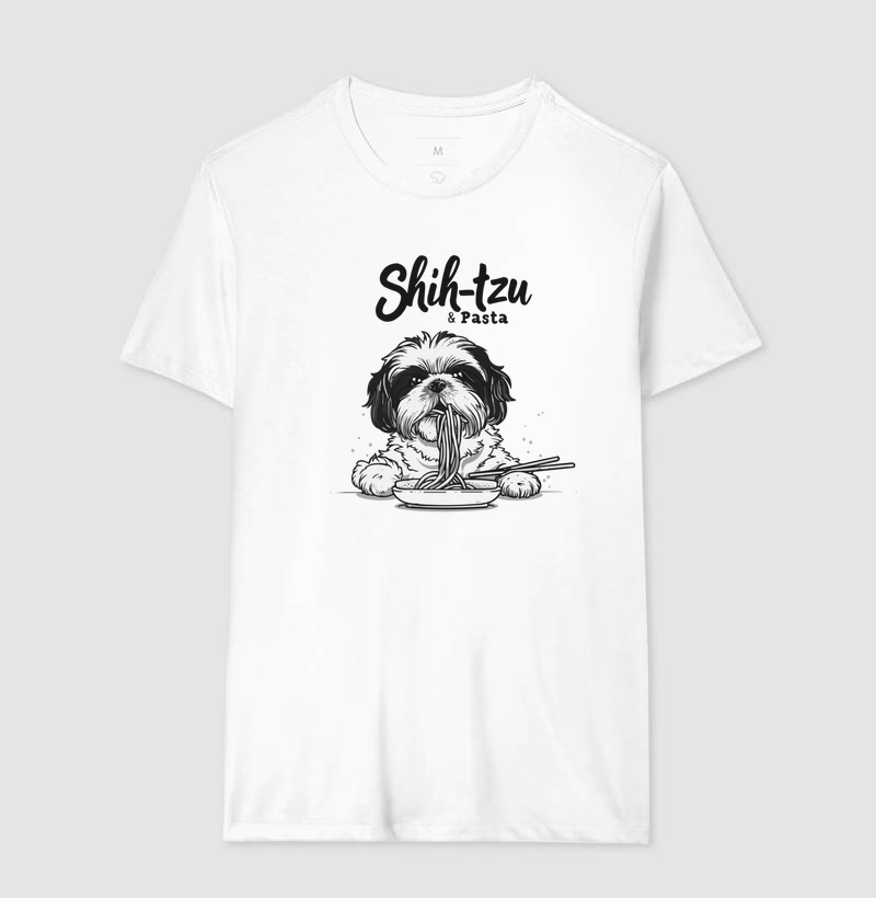 Camiseta Shih-tzu & Pasta