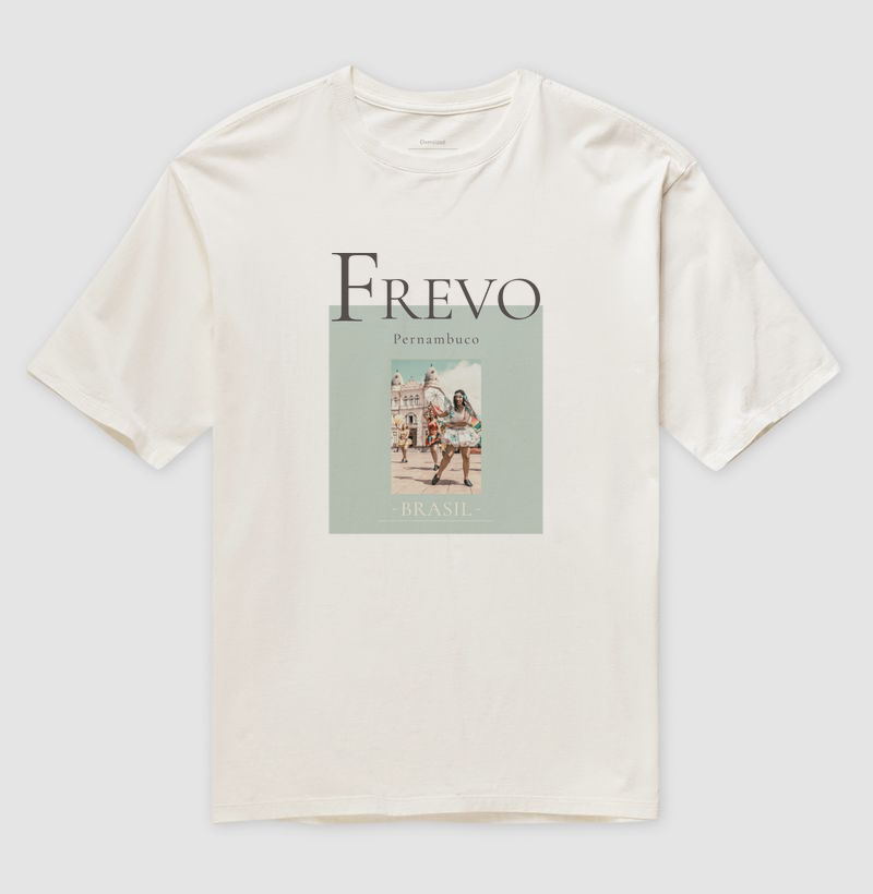 Camiseta Frevo – Pernambuco Brasilidade OVERSIZED