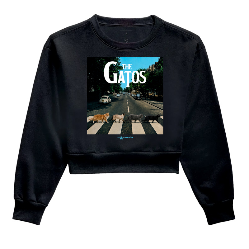 The Gatos - Abbey Road - Cropped Moletom