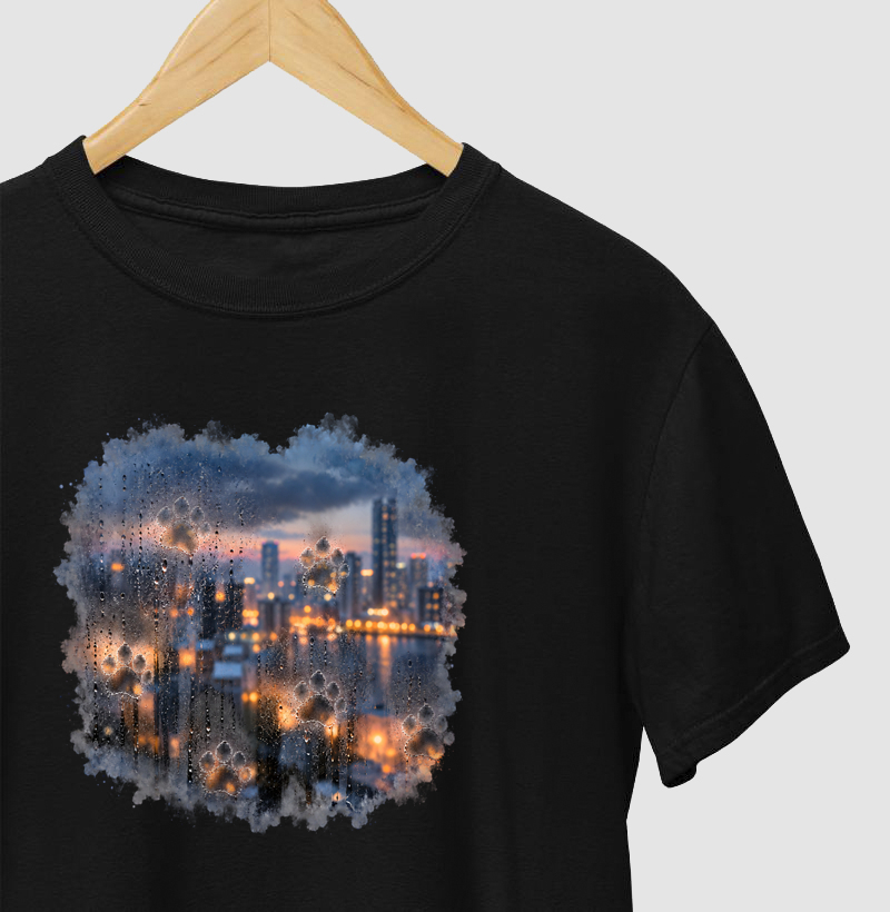 Patinhas no Vidro Embaçado - Camiseta