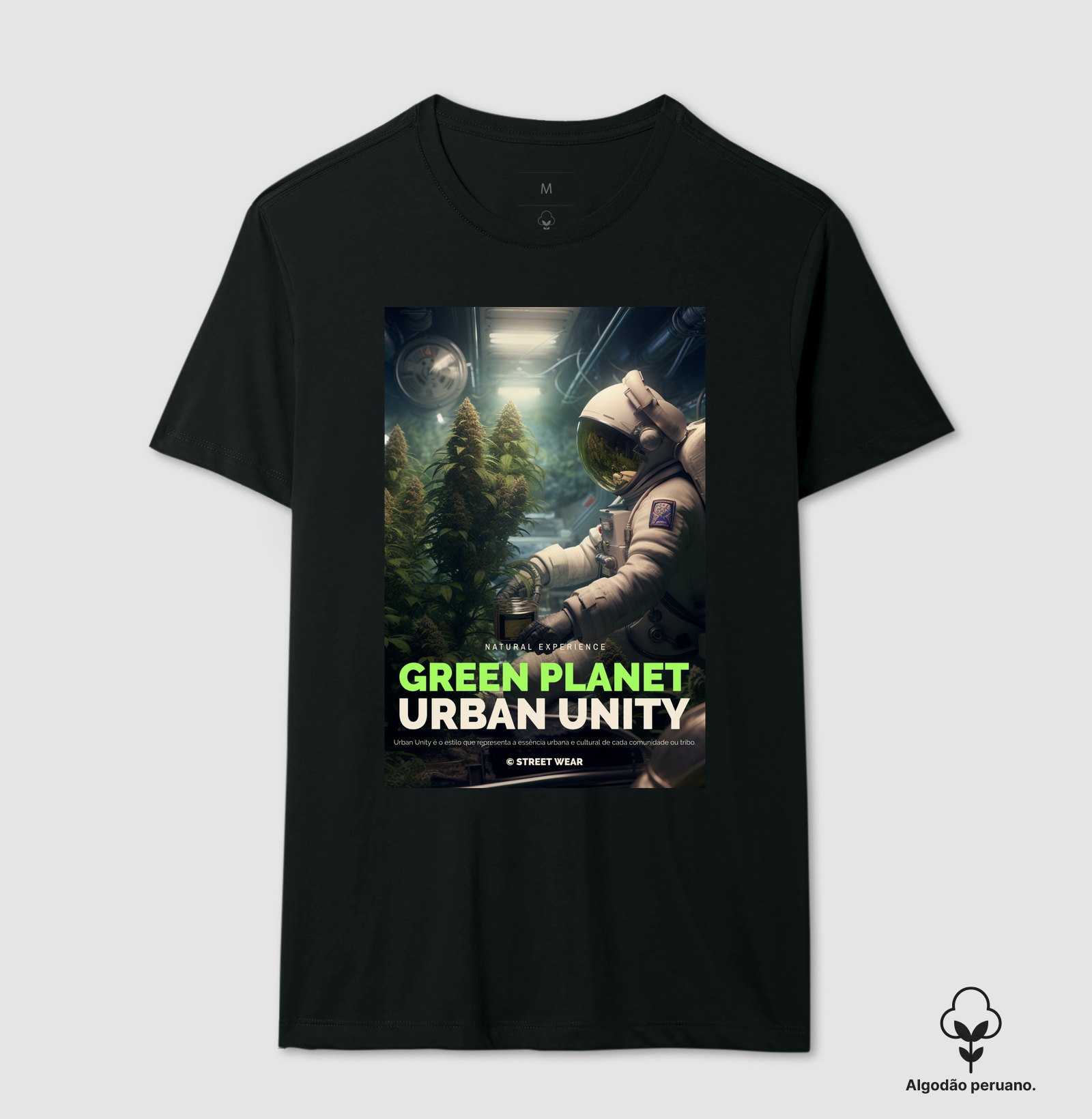 GREEN PLANET - Camiseta Algodão Peruano