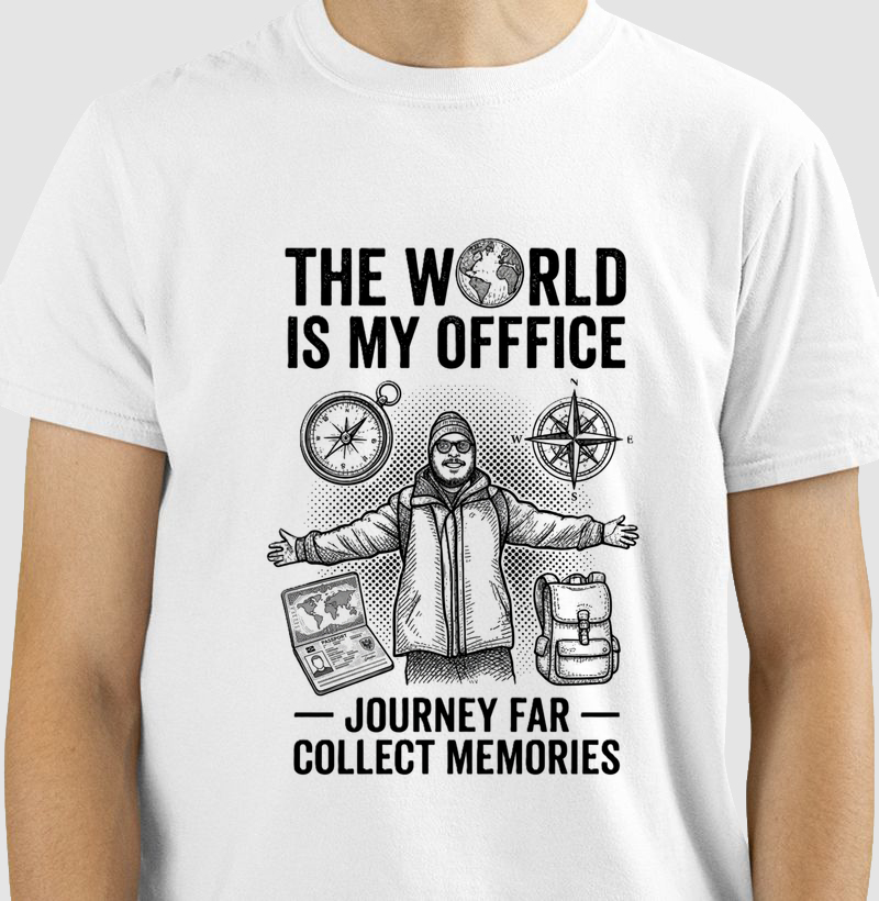 Camiseta The World is my Office - PB