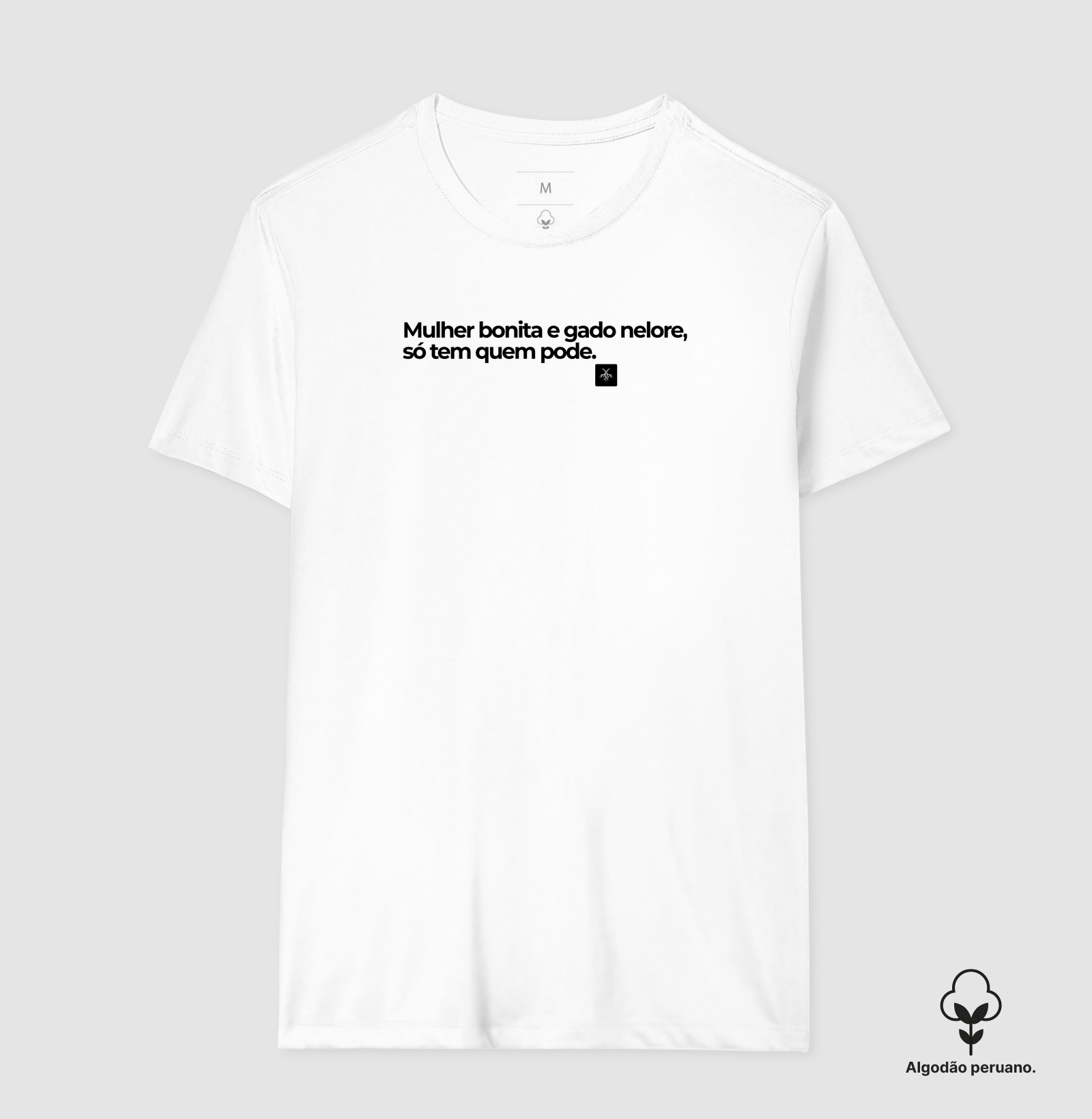 Camiseta mulher bonita e gado Nelore