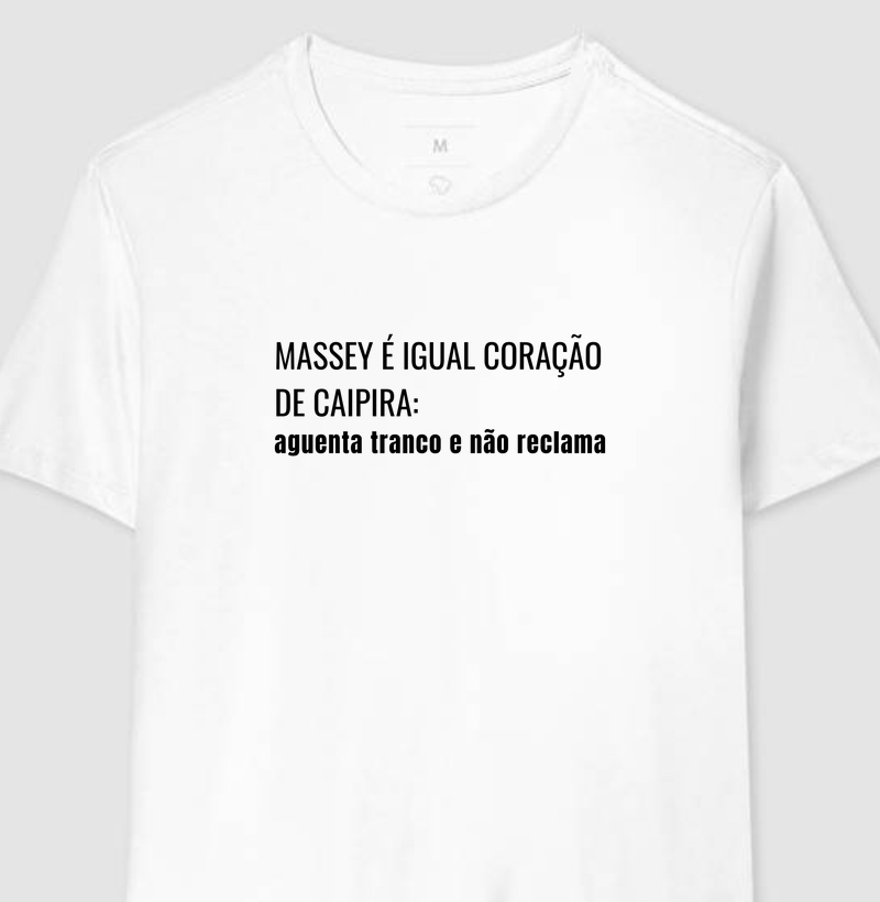 Massey é igual coração de caipira, aguenta o tranco e não reclama