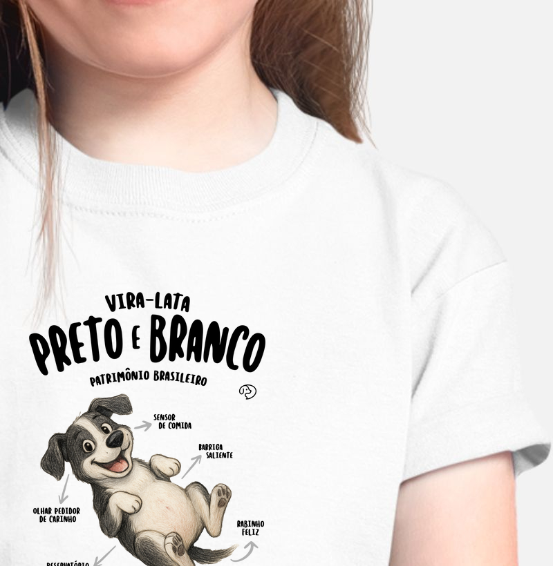 Vira-Lata Preto e Branco Características