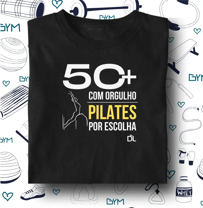 50 Mais Pilates - Camiseta Algodão Peruano