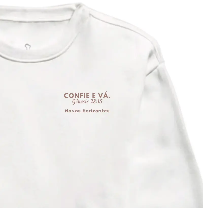 Confie e Vá | Bolso | Gênesis 28:15 - Novos Horizontes