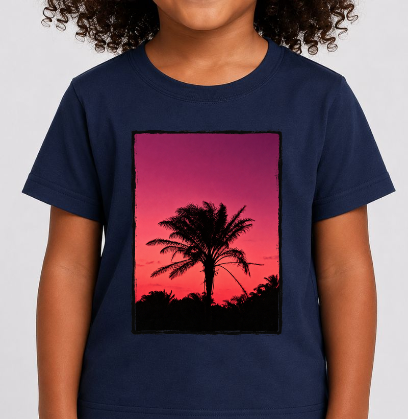 Poente no Coqueiral - Camiseta Infantil