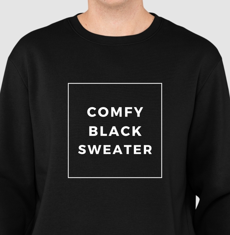 Comfy  Black Sweater