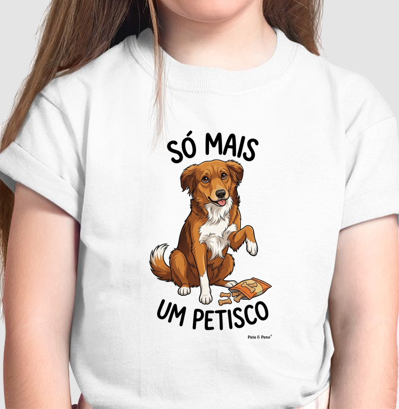 CAMISETA INFANTIL NOSSO MASCOTE PETISCO - Camiseta Infantil