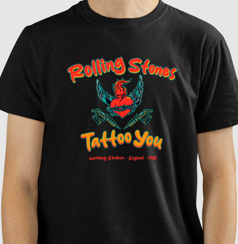 CAMISETA COM ESTAMPA ROLLING STONES TATTOO YOU