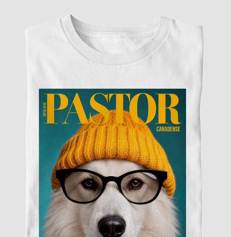 📰🤍 Pastor Canadense Revista ✨🕶️ - Camiseta Infantil